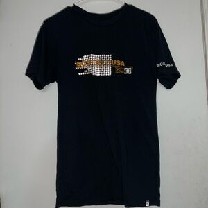 DC Black and Gold Graphic Tee